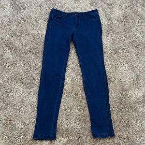 Vince Blue Skinny Stretch Jeggings Medium Wash 8 Denim Skinny Jeans Midrise